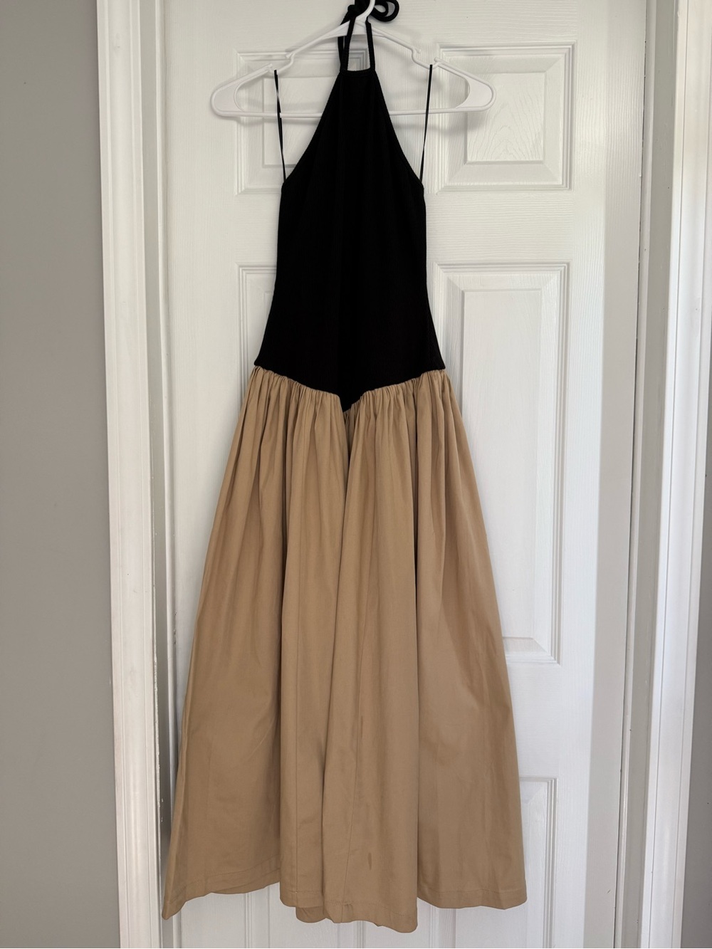 Maeve Halter Basque-waist Twofer Midi
Dress In Black | ModeSens